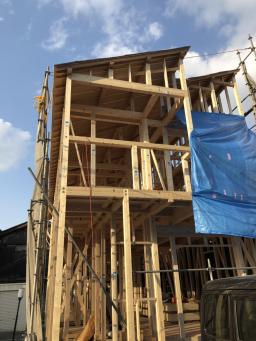 上棟から2日たちました。